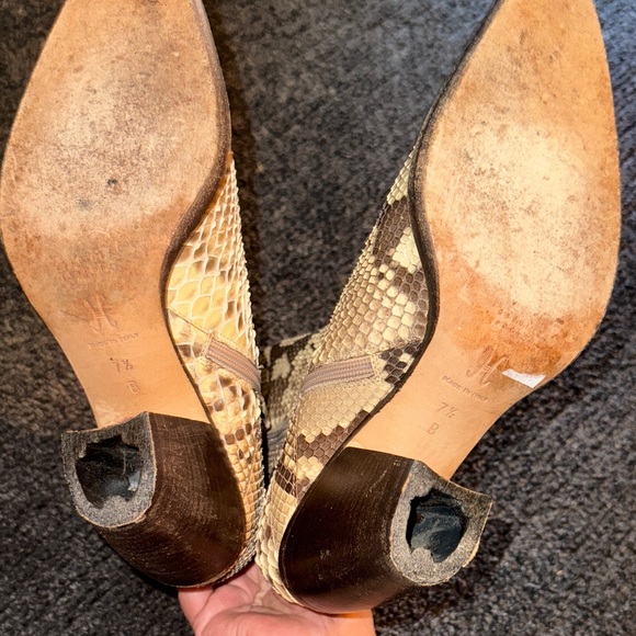 Cole Haan Snake Print Ankle Boots - Picture 5 of 5